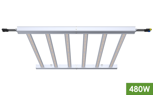 TotalGrow Mult-HI 6-bar, 480W Hinged Light Fixture with dimming dial